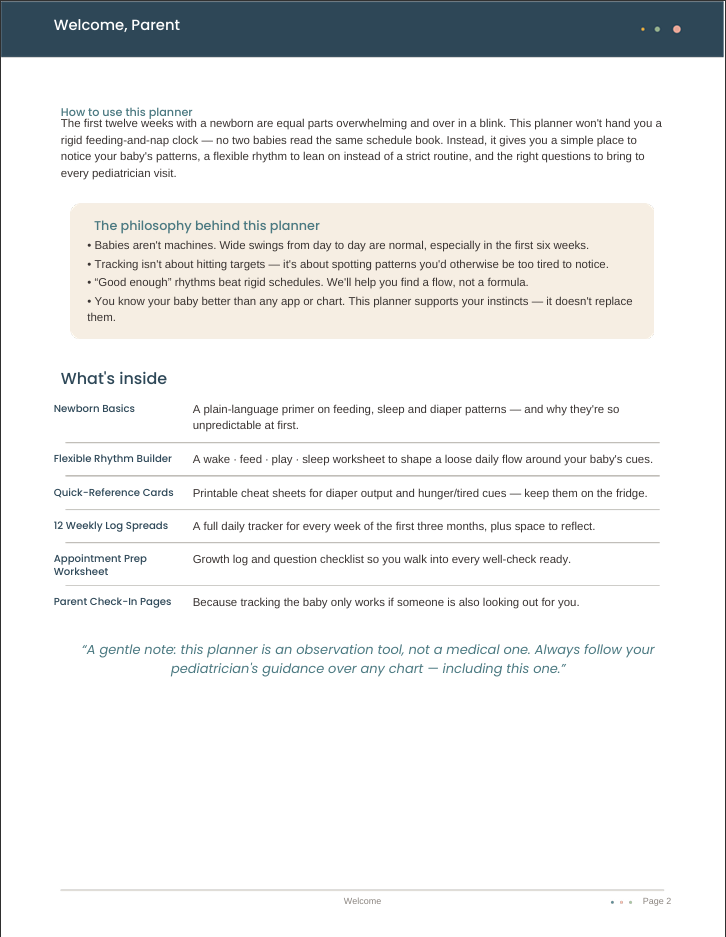 The Newborn Routine Guide